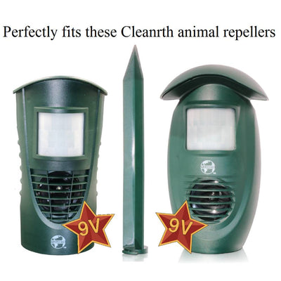 Cleanrth 9V accessory combo pack with power adapter and connectors for pest control devices